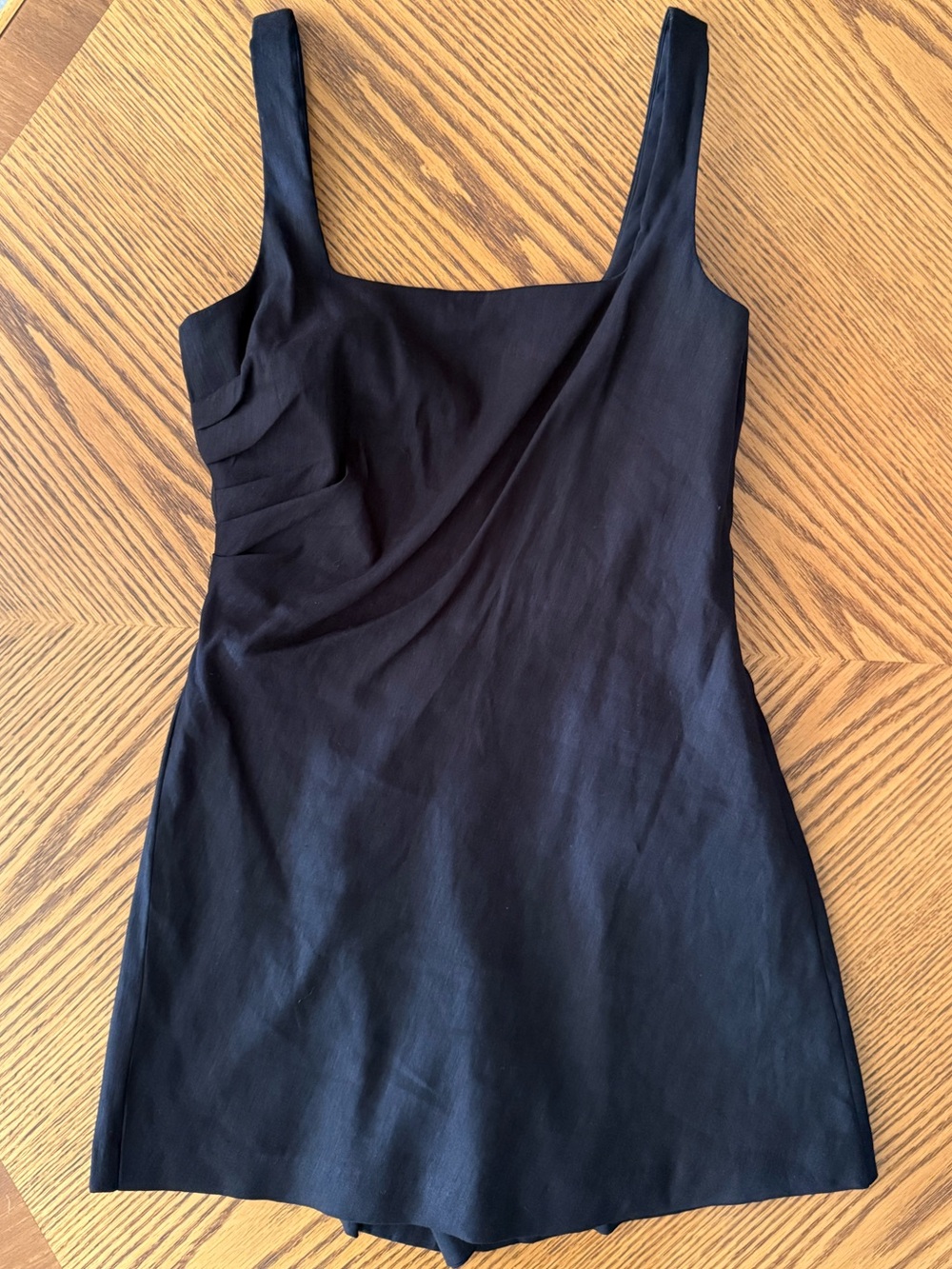 ANTONIO MELANI Guinevere Linen Blend Romper - Black